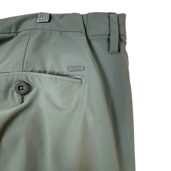 Polo Ralph Lauren Pants Mens 40x32 Gray Athletic Performance Tech Golf Chino - Picture 10 of 13